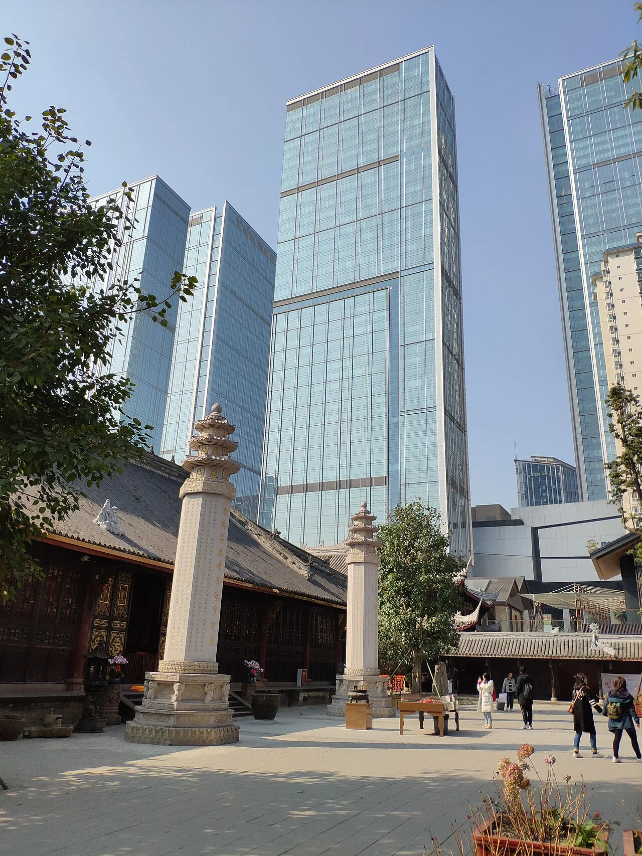 Gudashengci Temple near the Xuanzang Pavillion Chengdu 2019 2 古大圣慈寺玄奘殿的石经