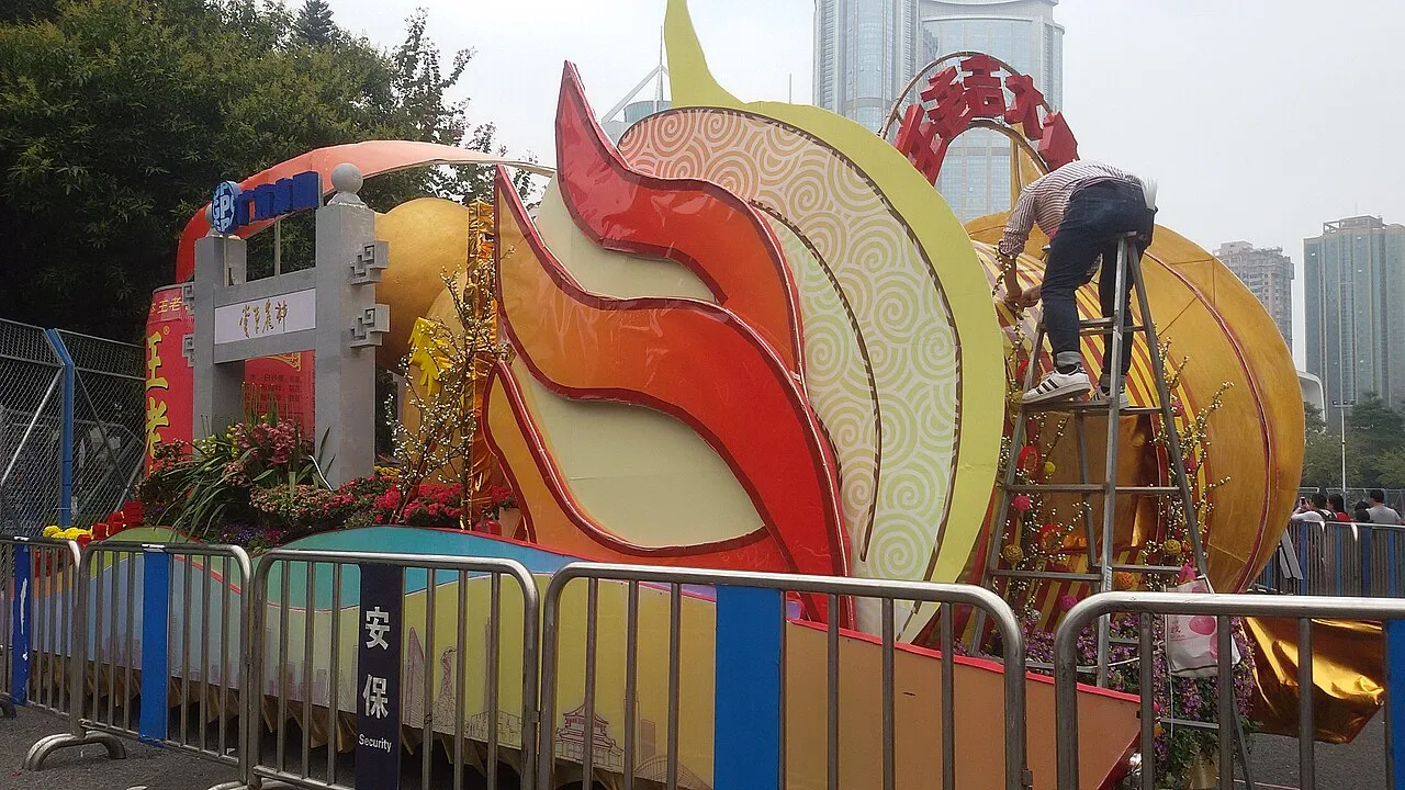 Float Wong Lo Kat for the 1st. Guangzhou Chinese New Year Parade