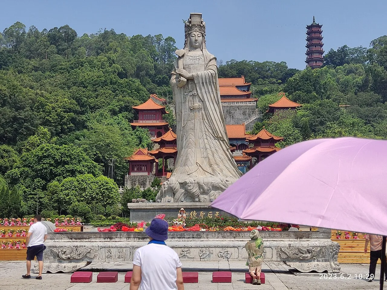 GD 廣東 Guangdong 廣州 Guangzhou 南沙區 Nansha 天后廟山 Tianhou Temple 媽祖聖像 Mazu stone statue June 2023 Px3 02
