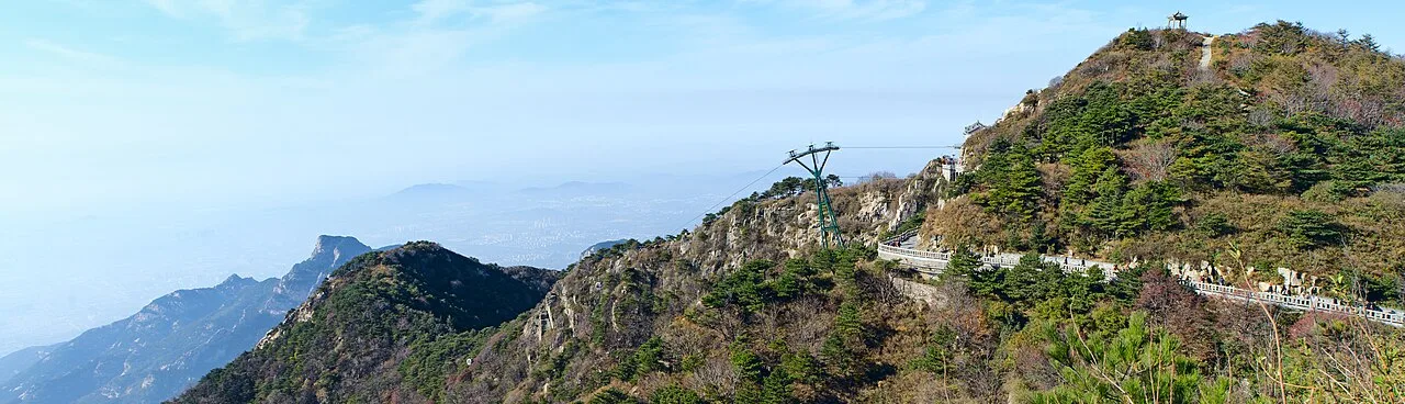 Pano 山東泰山纜車旅遊人流 山东泰山缆车旅游人流 Shandong Province Mount Tai Cable Car Tourism Human Logistics 中國旅遊 中国旅游 China Tourism SML.20121011.7D.09508-09509.Pano (8372527765)