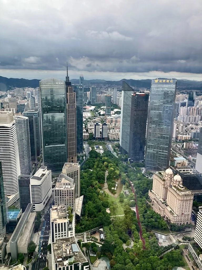 Huacheng Square and Zhujiang New Town skyline, Guangzhou, July 2026