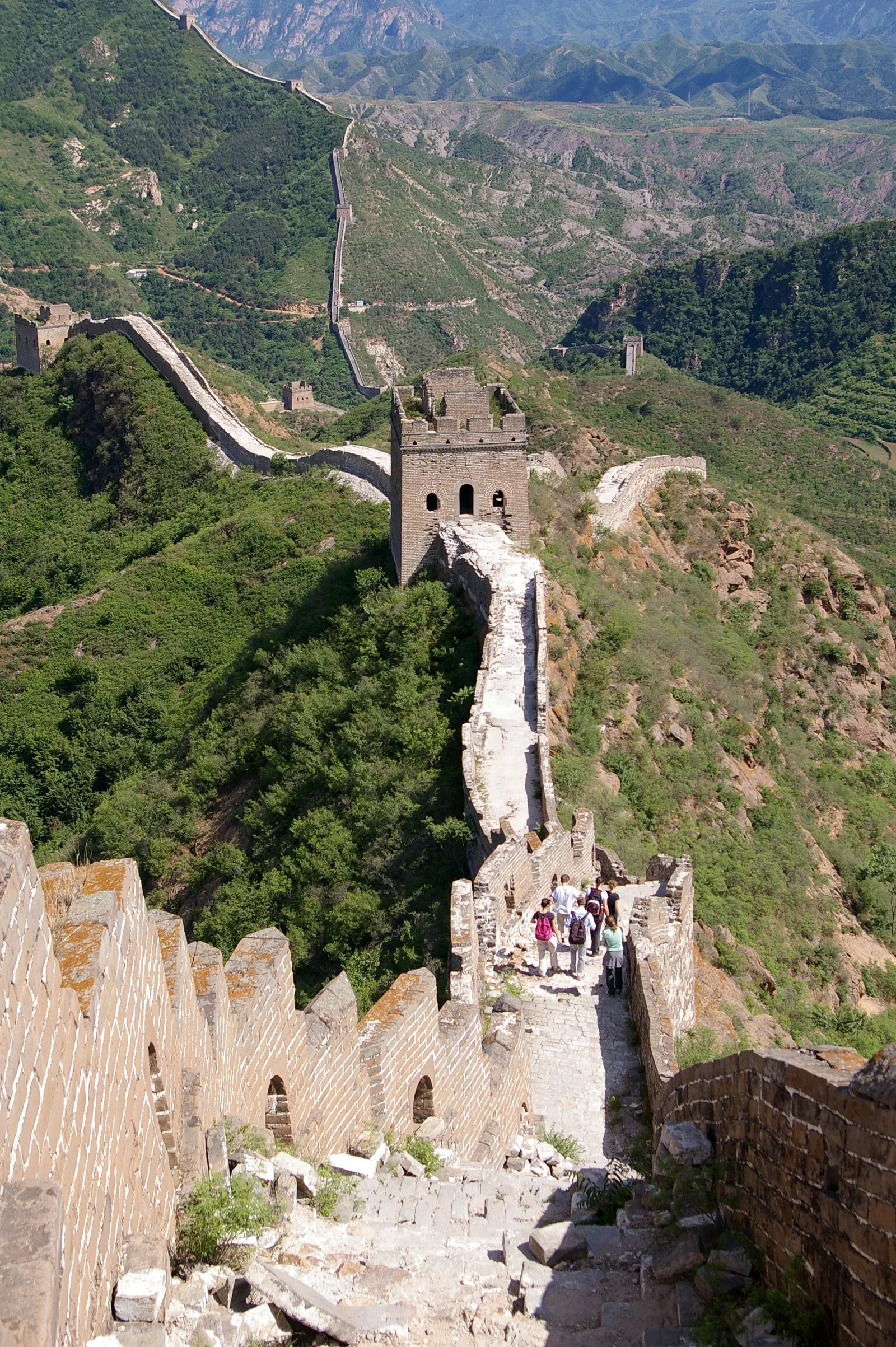 司马台附近长城城楼实景。