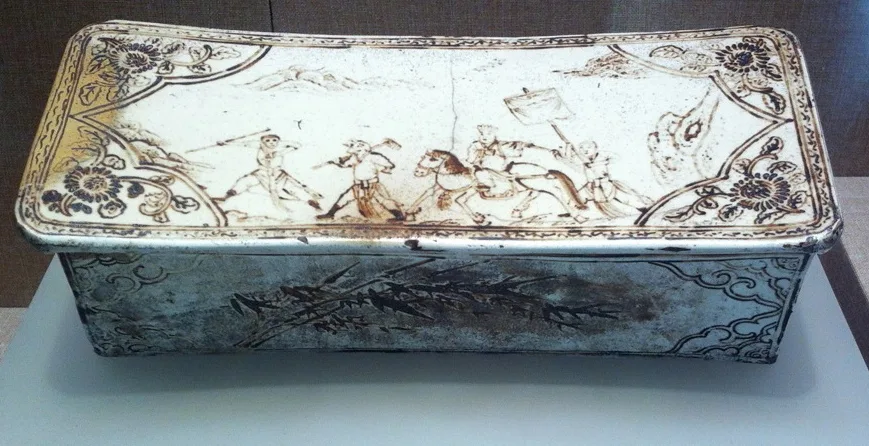 Porcelain pillow from the Guangdong museum in Guangzhou, China.jpeg